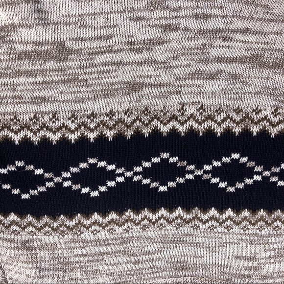 CREAM & NAVY SWEATER - Picture 7 of 14